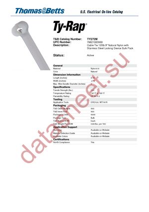 TY272MX datasheet  